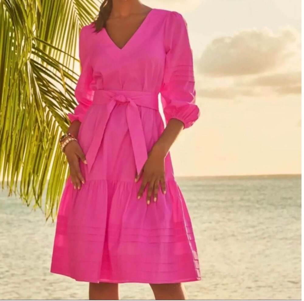 Lilly Pulitzer Laylee Knee Length Dress, Plumera Pink